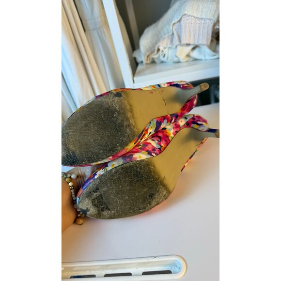 Madden Girl pink and blue  women’s size 11.  Bold, office, career S0417 - Picture 9 of 11